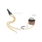 Black Leather & Chain 90cm