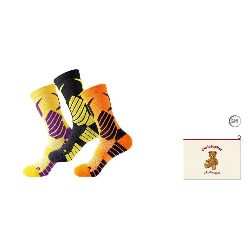 Caramella Basketball Socks Men's Shopping Bag Combo Set-6