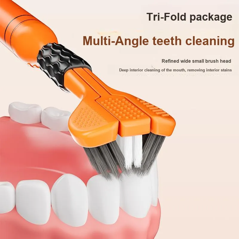 BANNER Luxe Advanced Triple-Layer Soft Velvet Toothbrushes Antibacterial Gum Protection Cleaning Tongue Gift Box Set-5