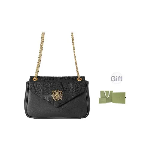 VANESSA HOGAN Коровья кожа Подмышечная сумка на плечо Женская Черный Абрикос