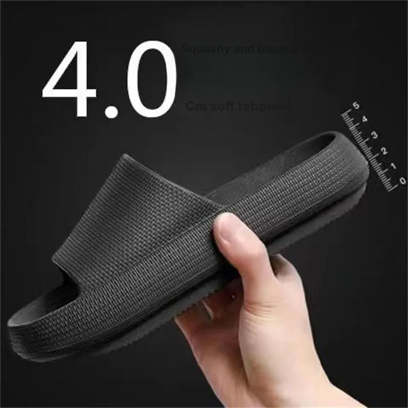 NAIHUO Four Seasons EVA Squashy And Bouncy Feeling Platform Slippers Home Bathroom Slip Resistant Odor Resistant Unisex-1