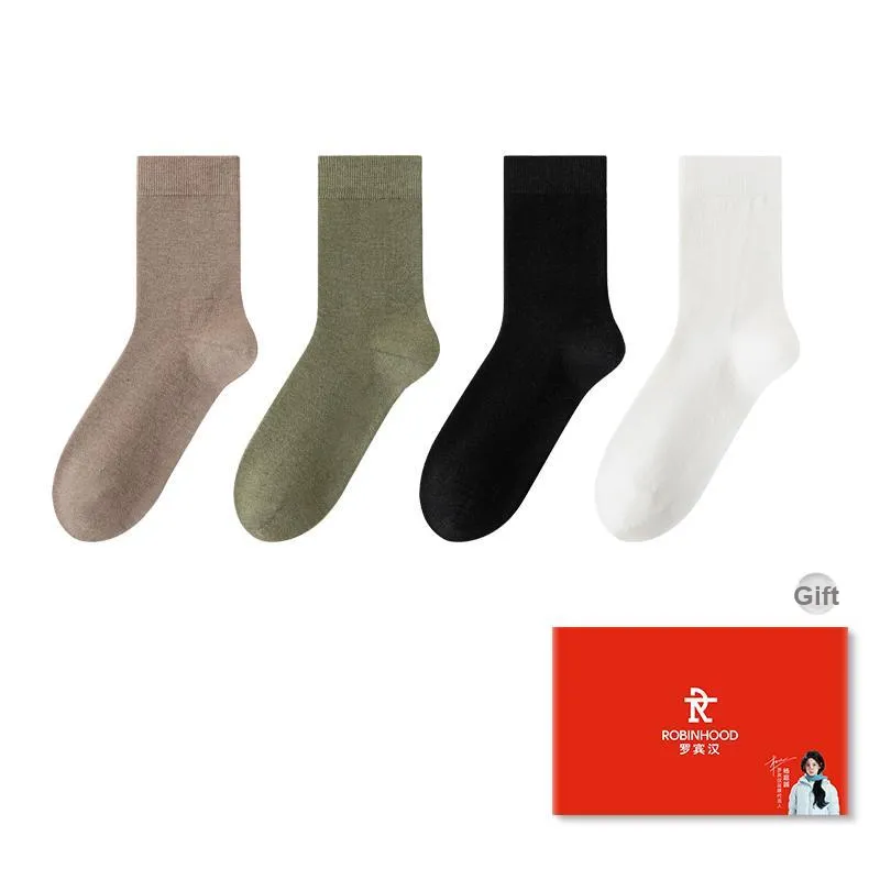 ROBINHOOD Mid Calf Socks Men's Box 4 Pack-4