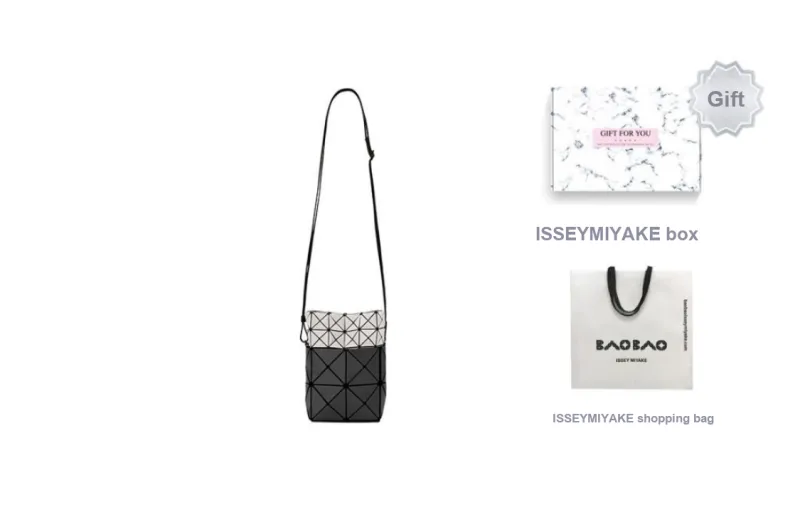 ISSEY MIYAKE Lucent Nest Vinyl Chloride Resin Shoulder Bag, Crossbody Bag Women's Charcoal Gray-5