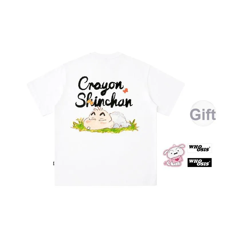 WHOOSIS X Карандаш SHIN Chan Коллаборация Серия T Рубашка Унисекс