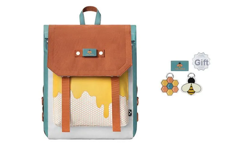 MR.ACE HOMME Polyester Backpack Regular Women's Color Block