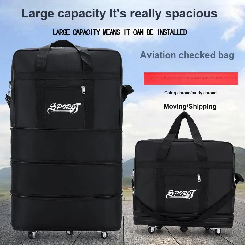 Oxford Travel Bag Regular Unisex Black-6