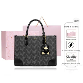 NUCELLE PVC One Shoulder Shoulder Bag Portable Large Bag Medium Size Women's Stardust Black