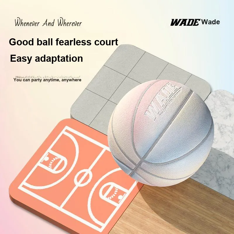 WADE PU Basketball Cream Gradient Size 7 Ball Training Unisex-2