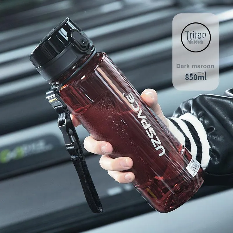 UZSPACE Outdoor Water Equipment Outdoor Water Bottle 850 1000ml Sports Fitness Tritan Material PP-18