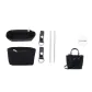 MCM Black Exclusive Liner+Exclusive Abrasion-Resistant Buckle+Metal Protective Ring