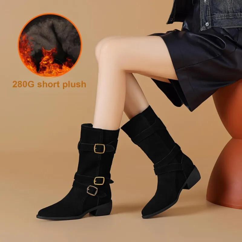 BOERDIQI Cavalier Boots Ankle Boots 4.4cm Women's-2
