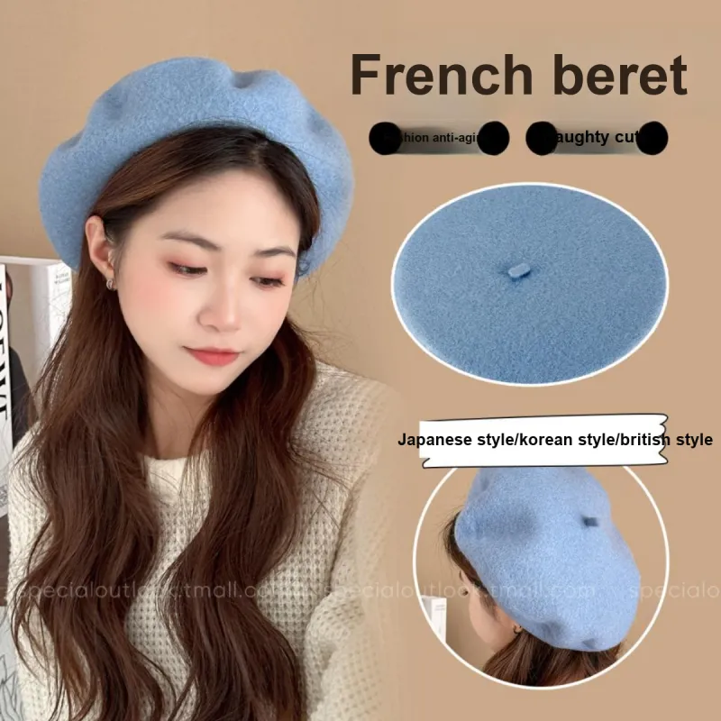 Specialoutlook Cotton-Linen Blend Berets Women's-1