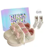 Beige Pink+Exclusive Shoe Box+Gift Socks
