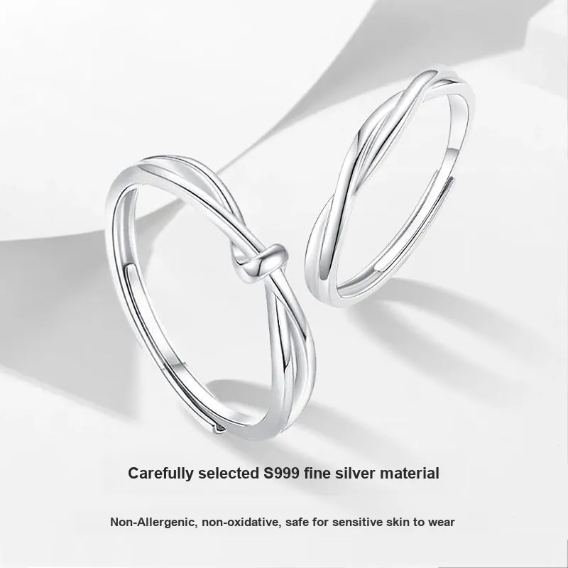 MISS TOOYA S999 Fine Silver Rings Unisex-2