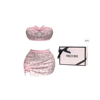 TLXT Pajama Set Women's Sweet Pink White
