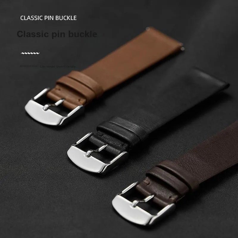 IStrap Omega MIDO Citizen Armani Longines Compatibility Watch Band 18/19/20/21/22mm Cowhide Leather Material-13