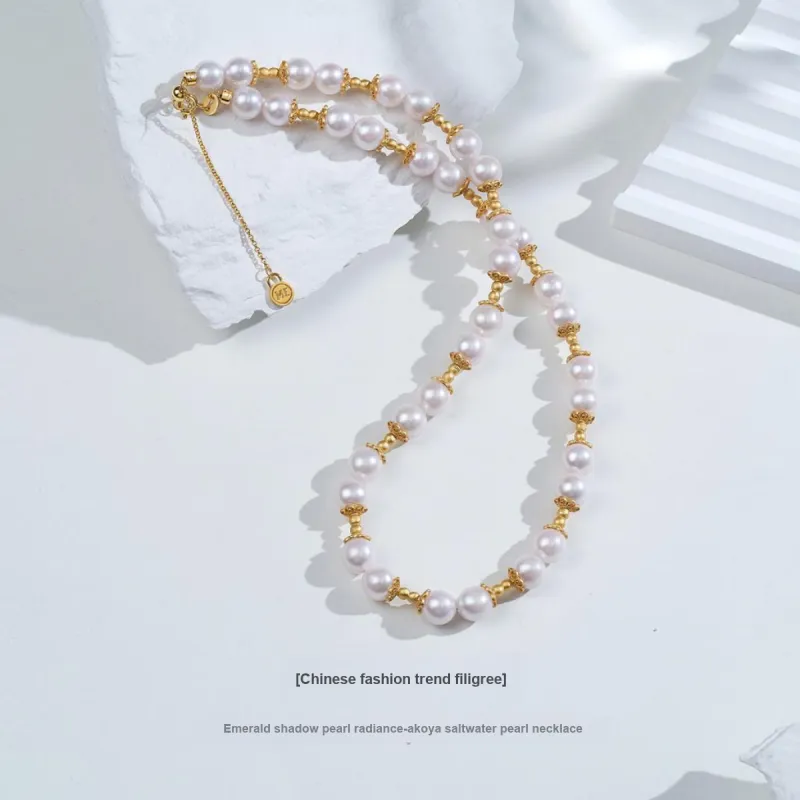 ME LUXE Saltwater Pearl Necklaces Women's-1