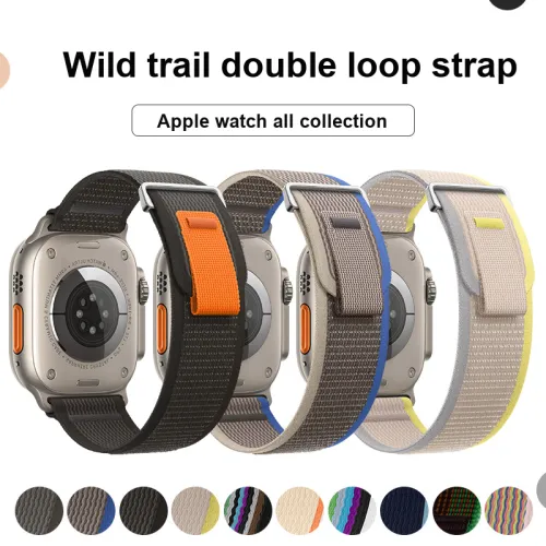 WOZUISHUAI Ремешок Apple Совместимость Материал Нейлон 245 мм