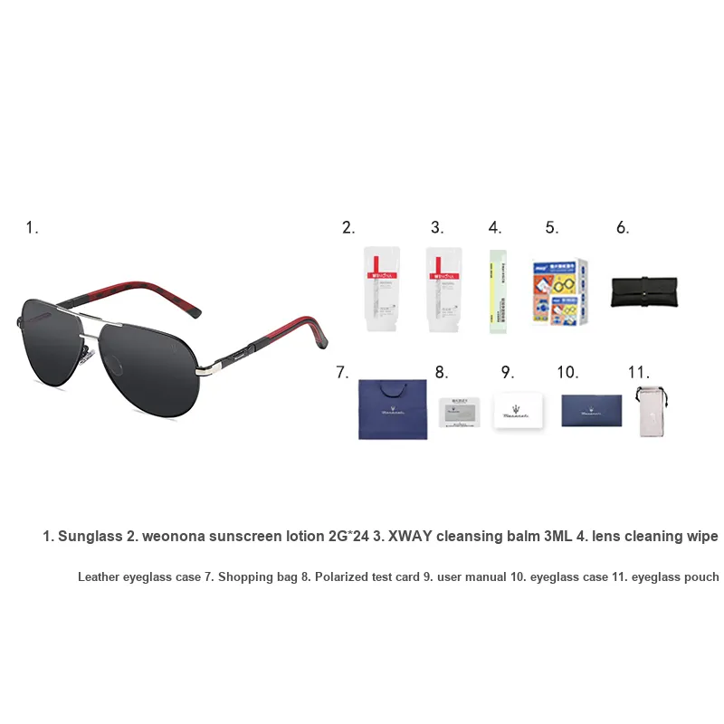 Maserati Aviator Sunglasses Unisex-7
