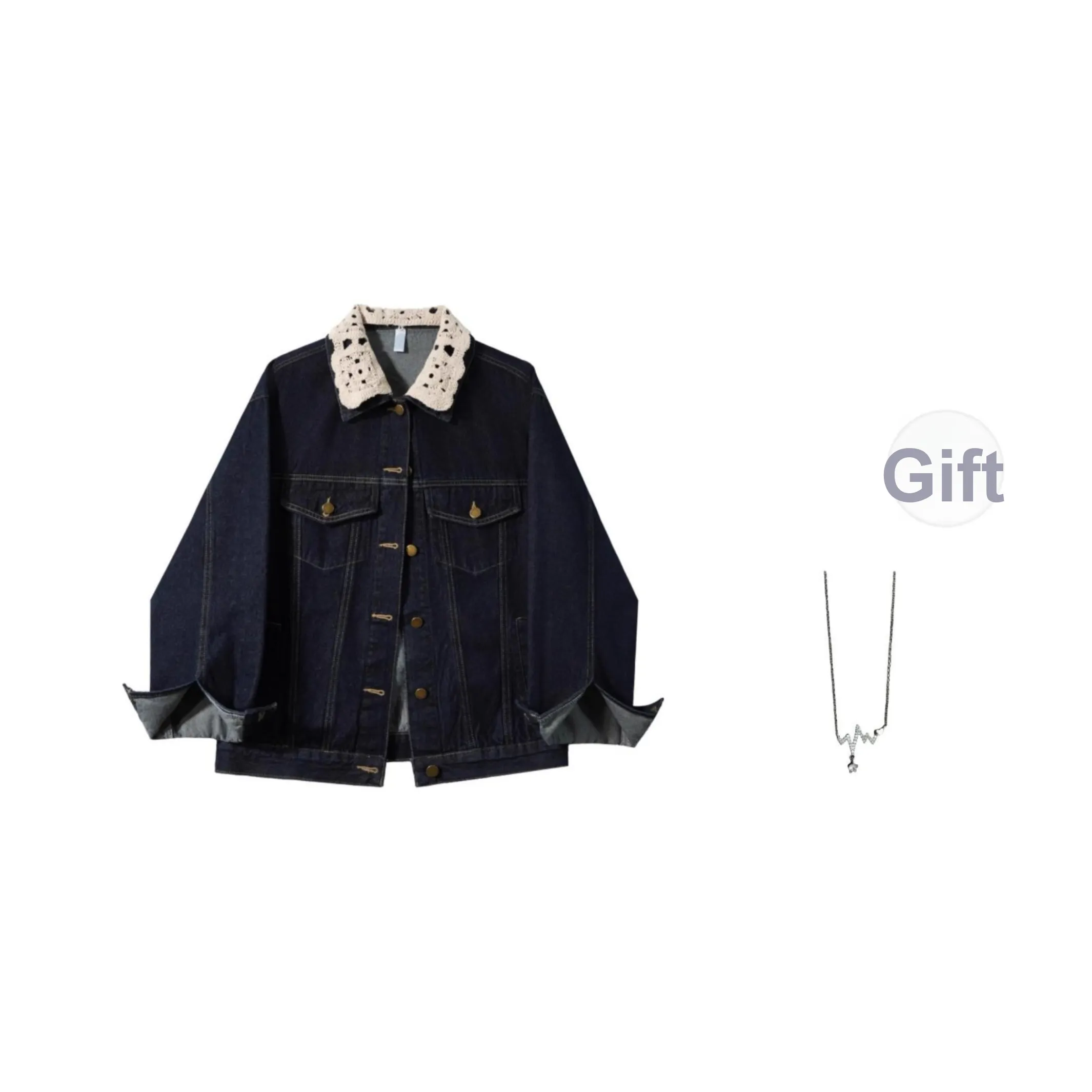 Mu Qingqing Осенний Модный Essentials Деним Куртка Женская