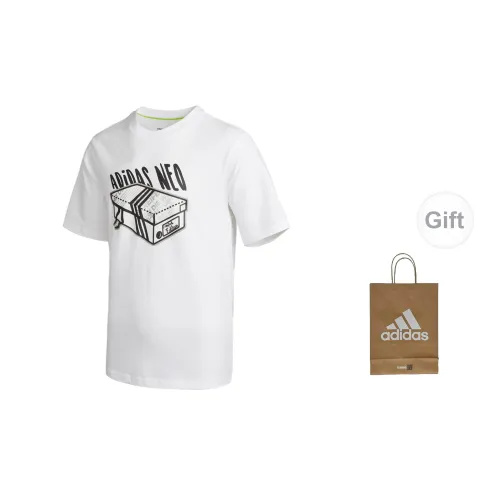 Adidas T-Shirts Men White+Gift Bag