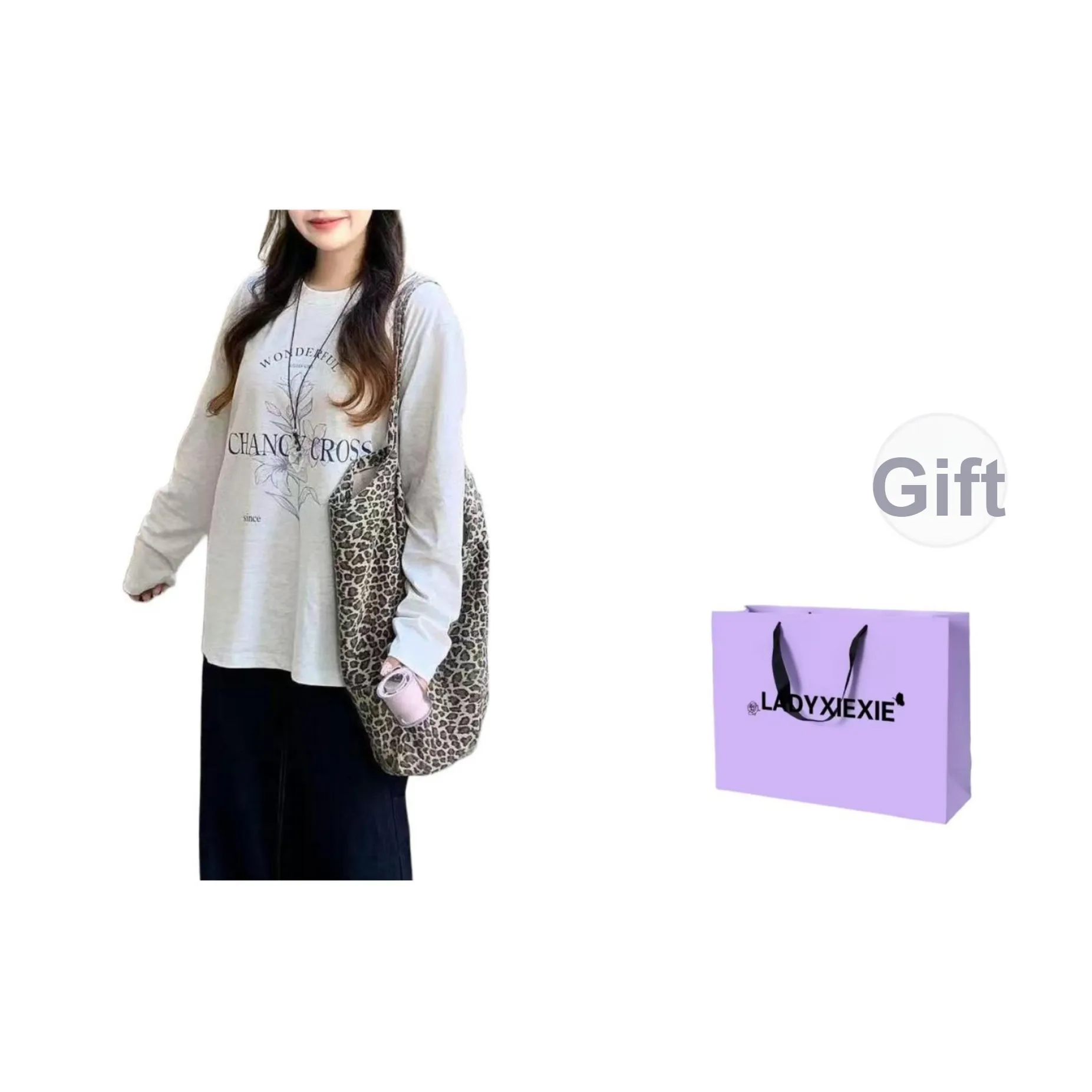 LADYXIEXIE Комплект с короткими рукавами T-рубашка унисекс