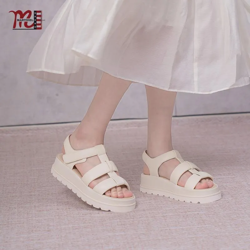 Martniel Roman Sandals Women's Ecru-3