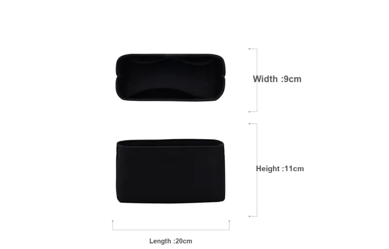 Lan Bao Fan Felt, Cow Leather Bag Accessory Women's Black-11