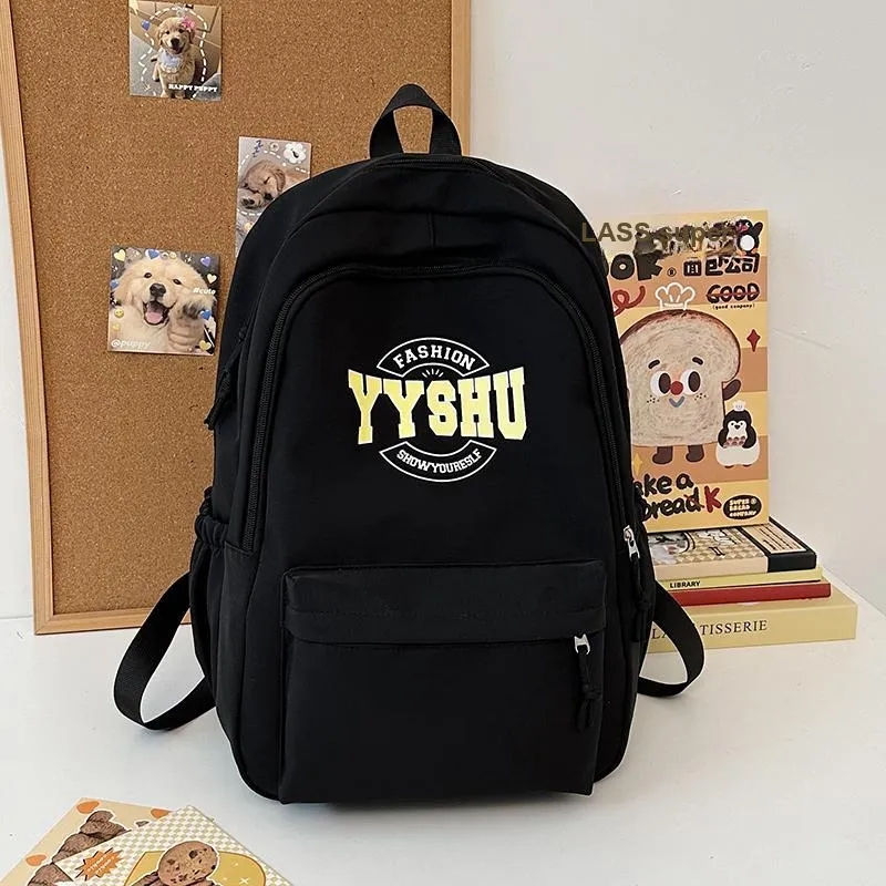 Yalu Pu Backpack Unisex White/Black/Pink/Red/Blue-9