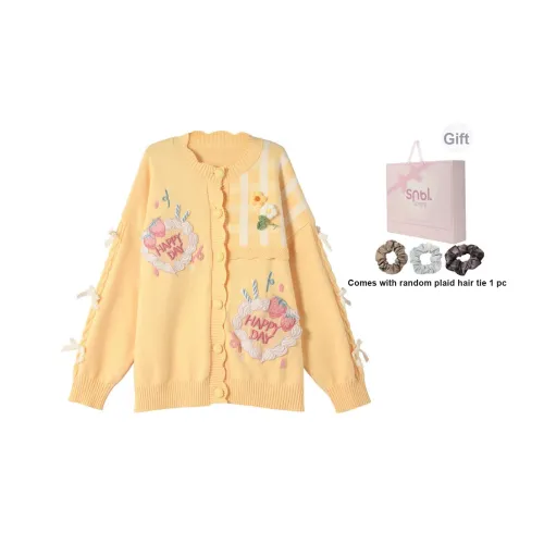 Snbl Желтый Женская Трикотажная Одежда