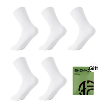 SHIWAJI Mid Calf Socks Men's Shopping Bag 5 Pack