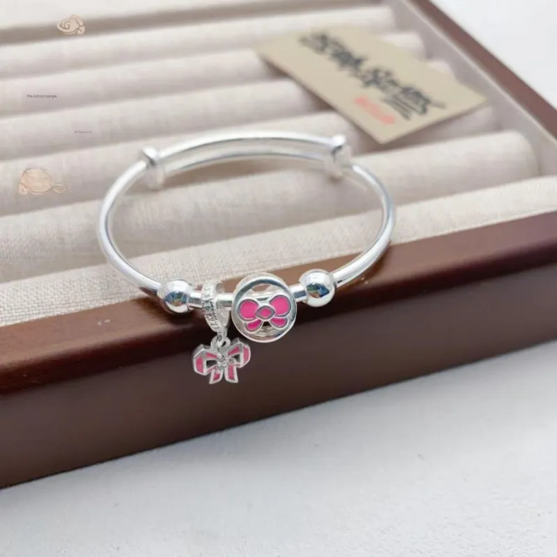 Kim Heng Hee S999 Fine Silver Bangles Kids'-3
