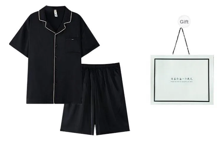 DAMOS·LOVE Pajama Set Men's Gift Box Set Black-12