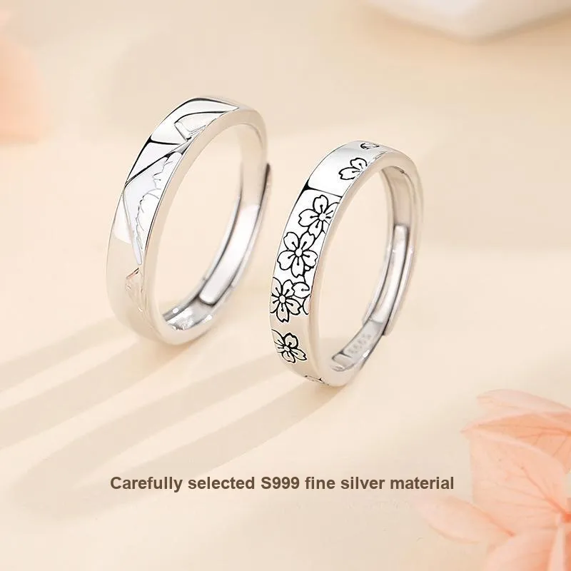 YINGNIXINDONG S999 Fine Silver Rings Unisex-2