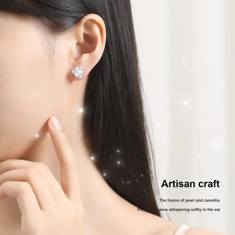 I Do Pearl Stud Earrings Women's-2