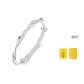 999 Fine Silver-Mobius Bangle[Includes Solid Gold Cell Phone Sticker]