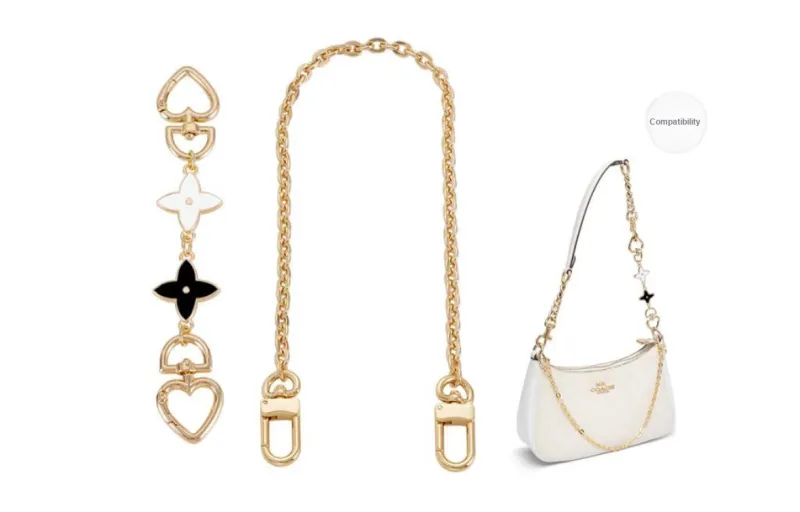 GUYI Metal Bag Accessory Bag Strap Women's Gold Tone-66