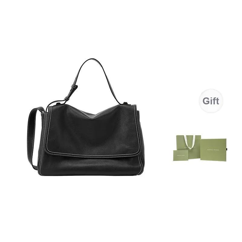 VANESSA HOGAN Cow Leather One Shoulder Handbag Medium Size Women's Multicolor-7