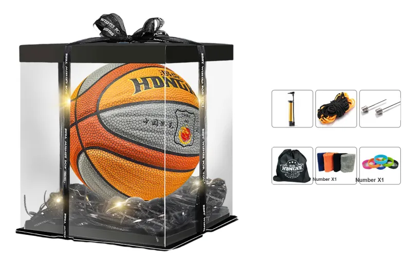 HONGKE Microfiber Leather Basketball Training Unisex-2