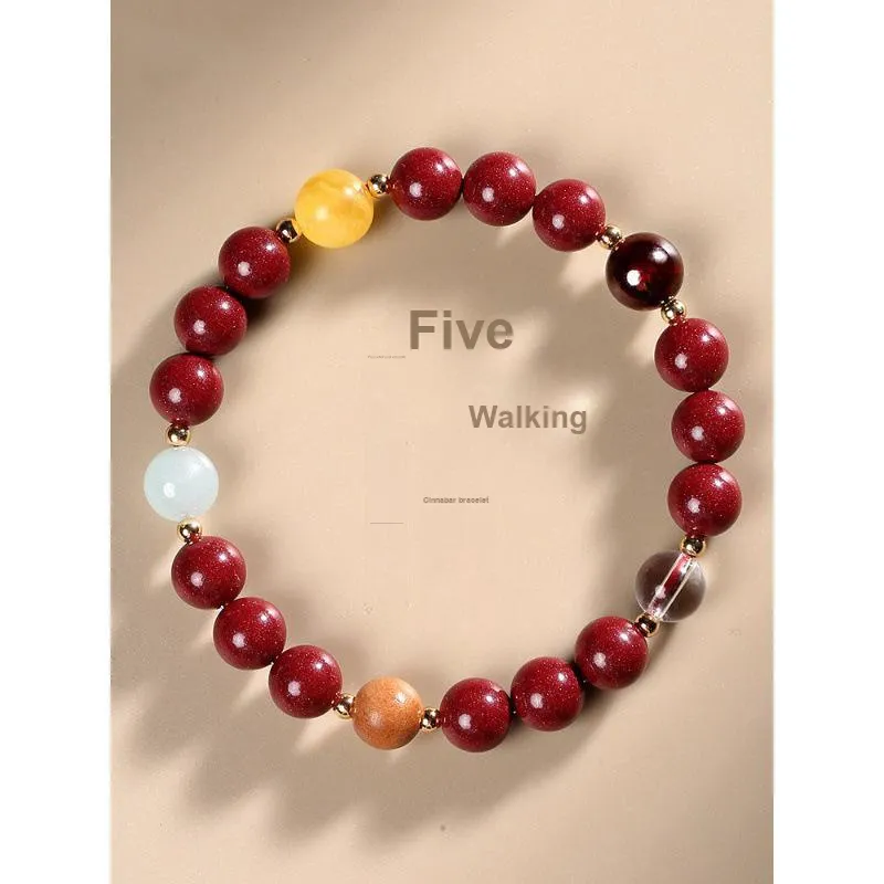 Strange Snow Reconstructed Cinnabar Bracelets Unisex-1