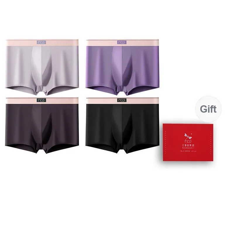 RED DRAGONFLY Cotton Panties Men's Gift Box Set Of 4-10