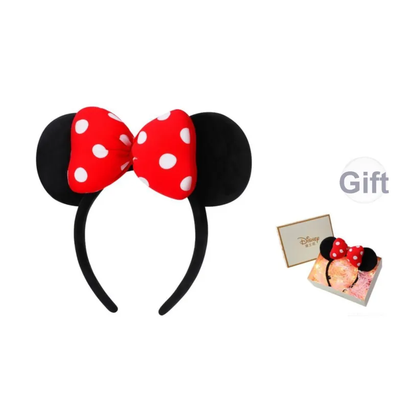 Disney Minnie Series Polyester Headbands Women's Red Black-6
