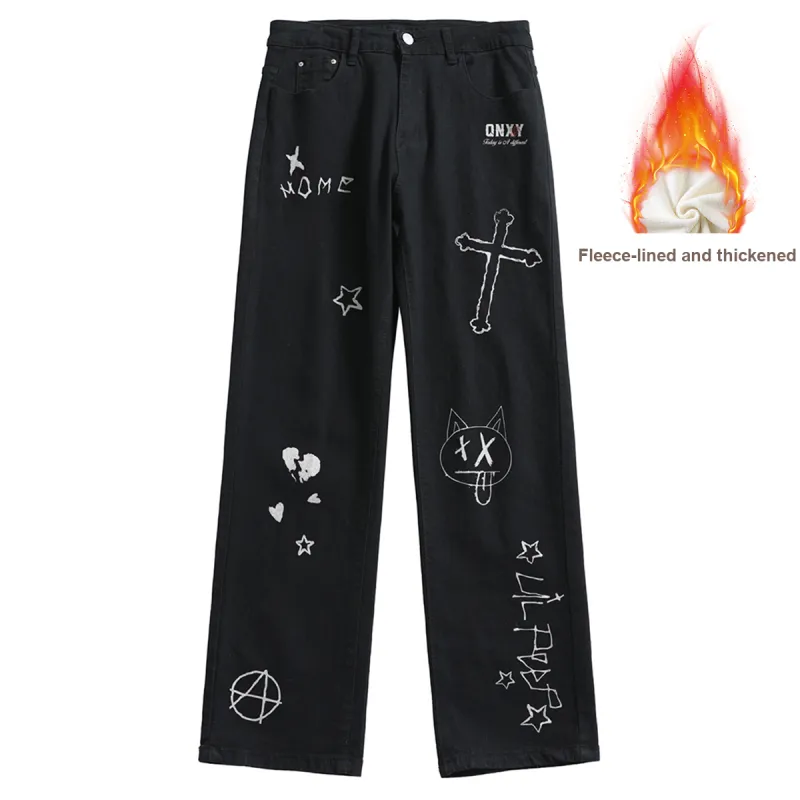 Qnxeey Jeans Unisex-44