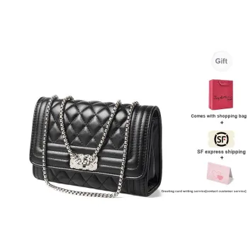 Joy&Mario Lambskin Pattern Fashionable Practical Lightweight Commute Regular Women's Midnight Black/Milk White