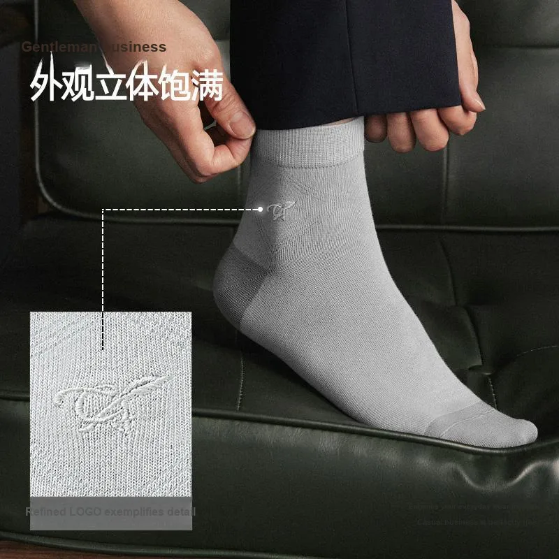HLA Mid Calf Socks Men's 6 Pack-3
