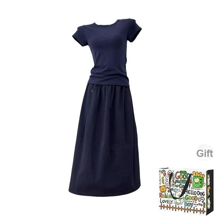 OURUOKE Two Piece Skirt Sets Women's-0
