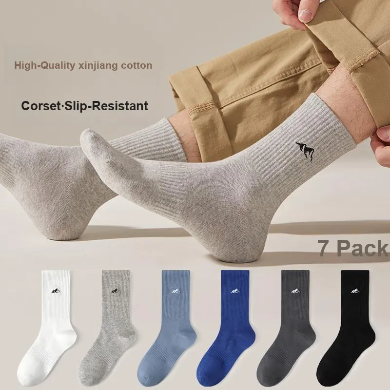 Yalu Mid Calf Socks Men's 5 Pack-13