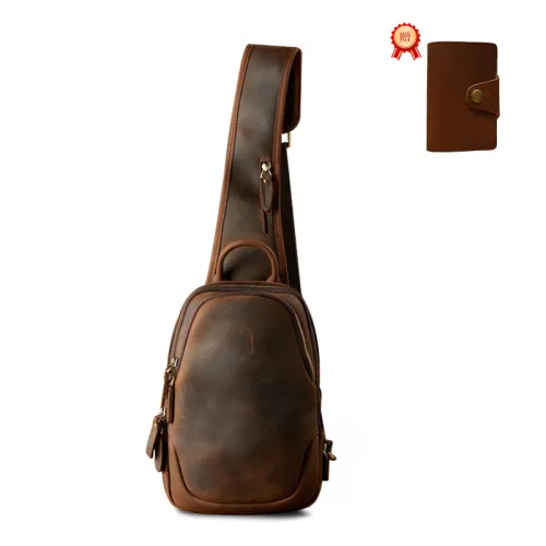 Simple & Nature Sling Bag Dark Brown