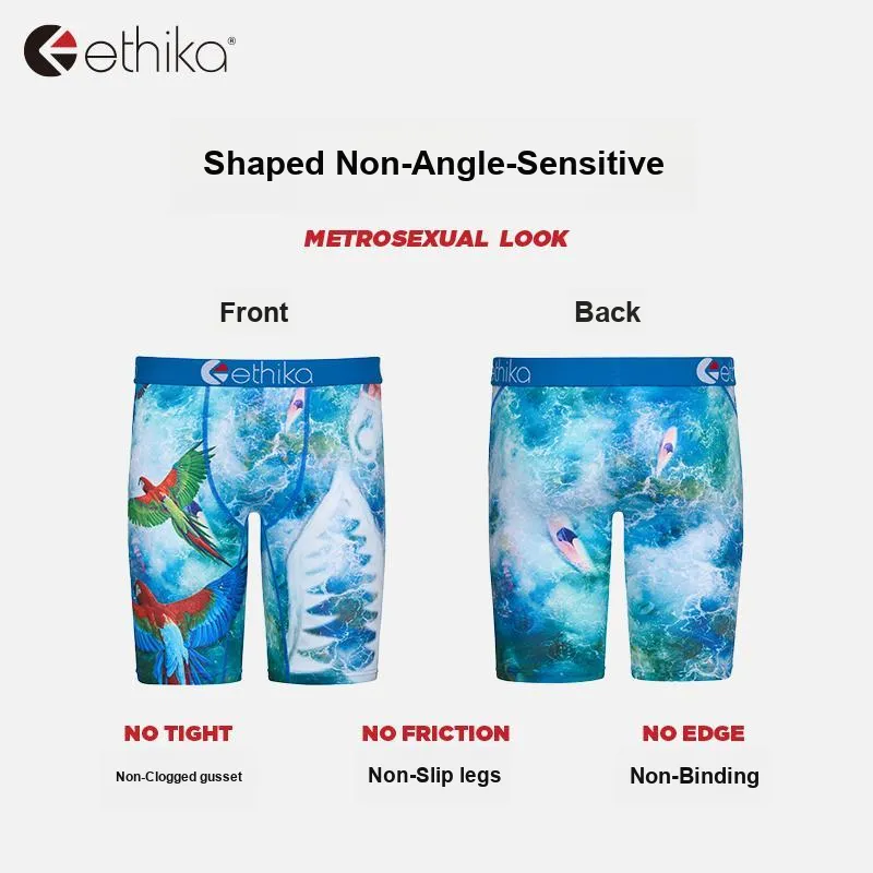 ETHIKA Underpants Men's Tail Wave Shark-2