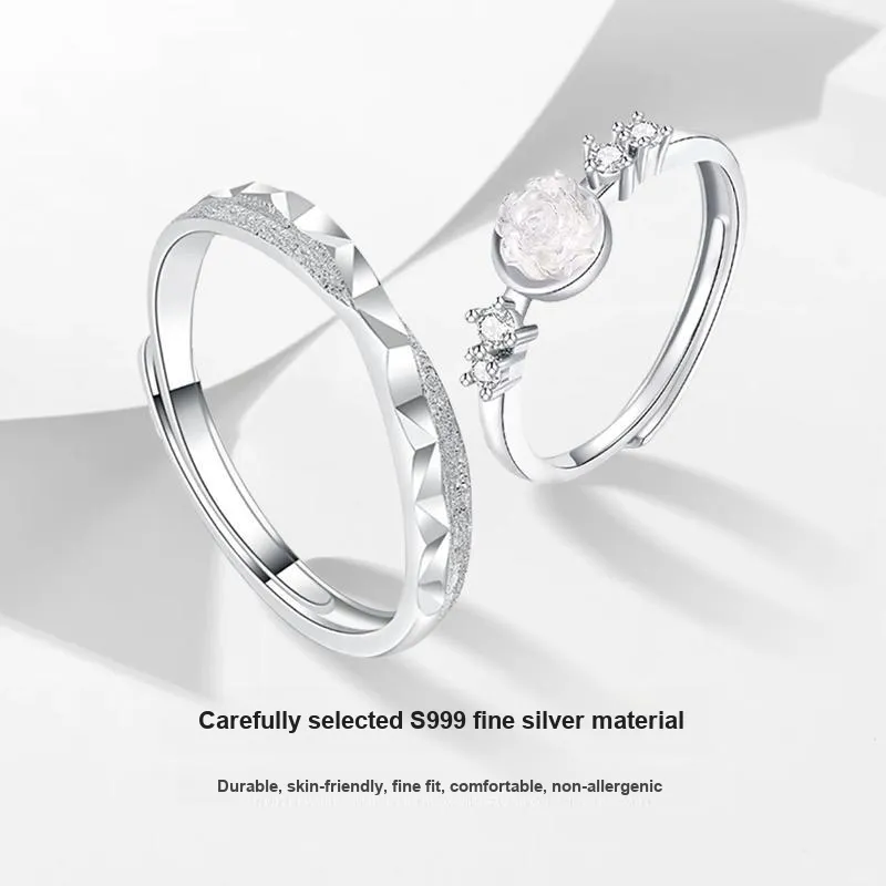 MISS TOOYA S999 Fine Silver Rings Unisex-2